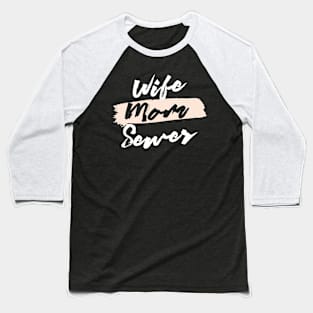 Cute Wife Mom Sewer Gift Idea Baseball T-Shirt